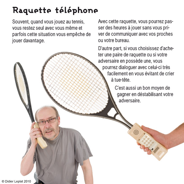 raquette téléphone