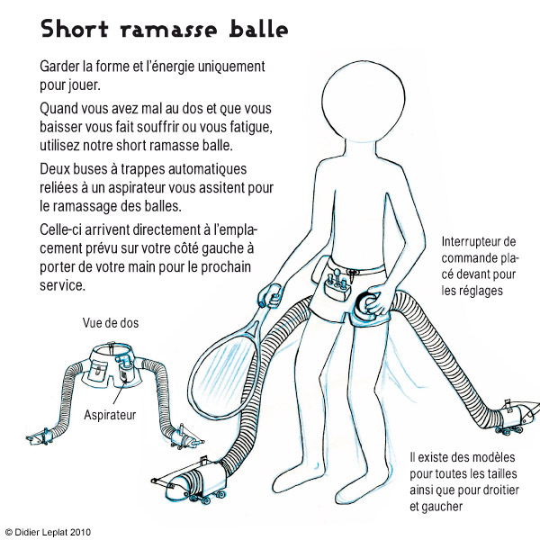 Short ramasse balle