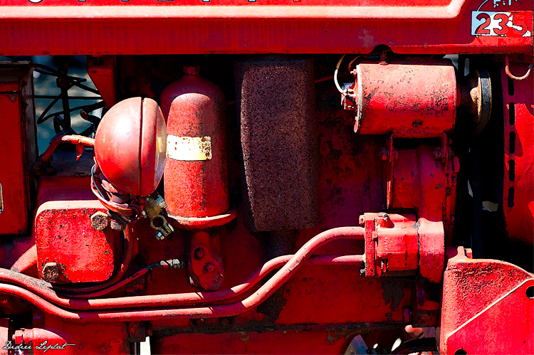 Ancien tracteur agricole