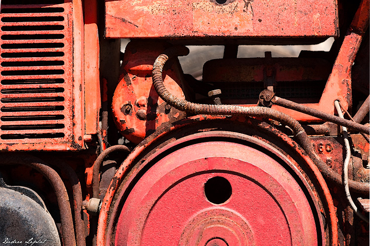 Ancien tracteur agricole