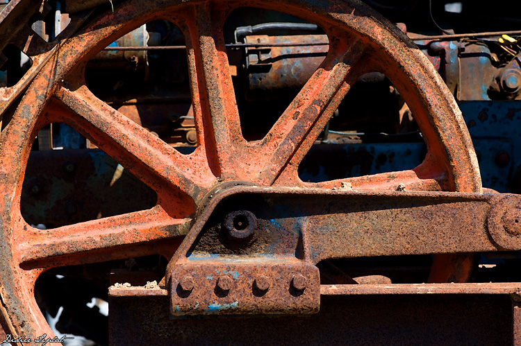 Ancien tracteur agricole